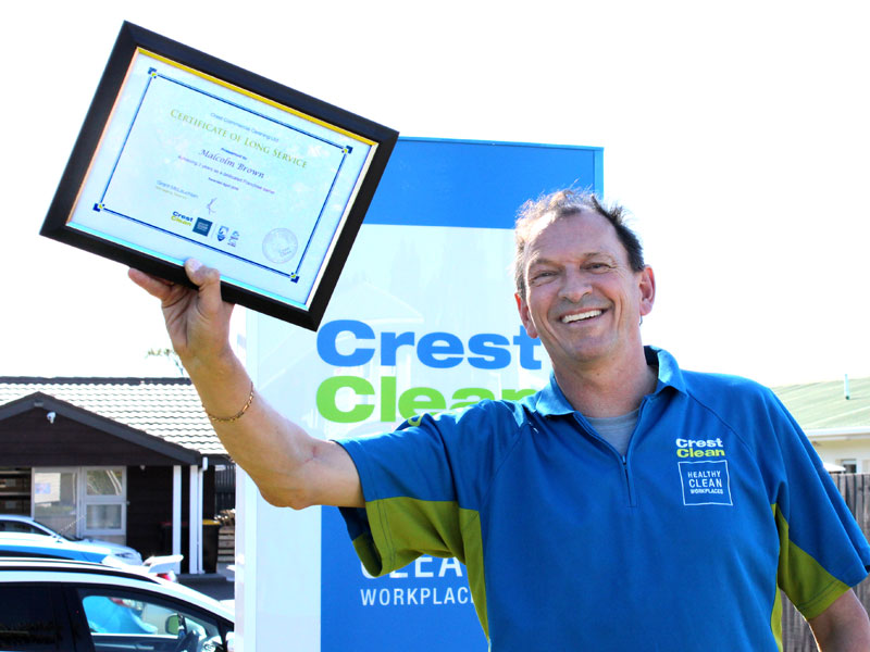 Malcolm Brown is celebrating three years with CrestClean.
