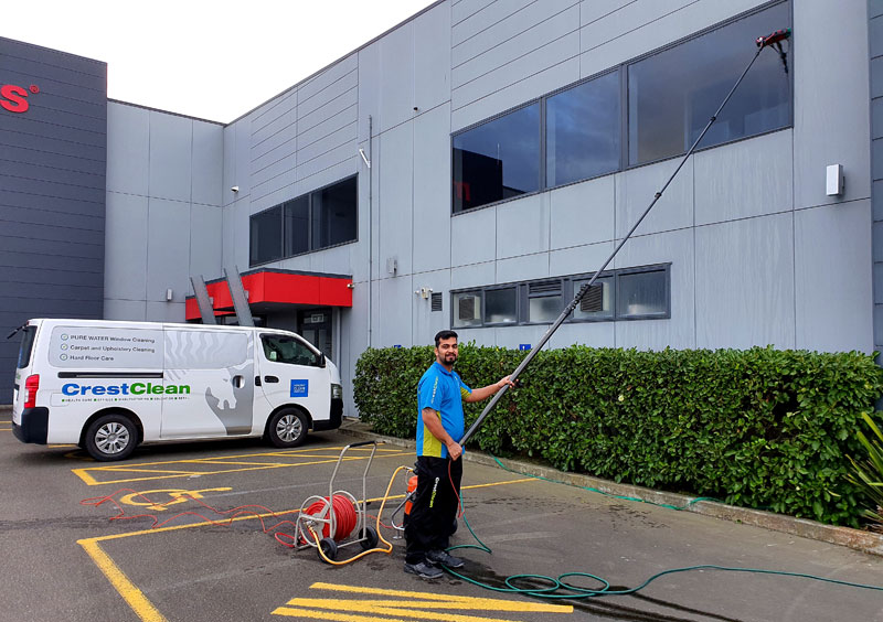 Pure water windows wash CrestClean Palmerston North