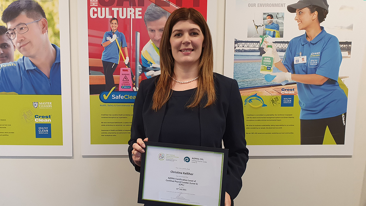Christina takes the lead with top payroll qualification - CrestClean ...