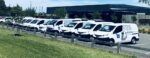 CrestClean vehicles line up for their twice-yearly audit in South Canterbury.